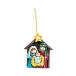 ONE DOZEN (12) Resin NATIVITY Ornaments/3.5" CHRISTMAS Tree Decoration/HOLY Family/Jesus, Mary & Joseph/SCENE/Religious Education/BIBLE SCHOOL/VBS/Christian/GIFTS