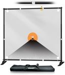 EMART Banner Stand, 8x8 ft Heavy Duty Adjustable Step and Repeat Backdrop Stand Kit for Photography, Trade Show, Photo Booth