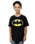 DC Comics Boys Batman Logo T-Shirt Black 5-6 Years(6 years)