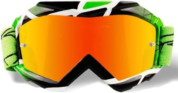 NENKI Kids ATV Googles Youth Motocross Goggles Dirt Bike Goggles MTB UTV MX Googles Ski Goggles Toddlers Dirtbike Riding Anti Fog Red Lens