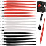 18 Pieces Scratch Art Tools, Scratching Drawing Painting Pen Dual Tip/Scratch Stick Stylus Tools Bag with Clean Brush Set (Red/black/white)