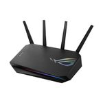 ASUS ROG Strix GS-AX5400 WiFi 6 Extendable Gaming Router, Gaming Port, Mobile Game Mode, Port Forwarding, VPN Fusion, Aura RGB, Subscription-free Network Security, Instant Guard, AiMesh Compatible