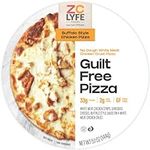 ZeroCarb 4 pack Frozen Gluten-Free chicken crusted Pizzas - 5.1 oz Savory Chicken Crust with Chicken & Cheese Toppings – 7.5" Keto-Friendly Protein-Packed Delight (33g) with Only 2g Carbs_AB