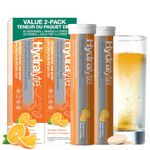 HydraLyte Electrolyte Tablets - Orange Flavoured Electrolytes, Low Sugar Electrolytes Formulated to Accelerate Hydration, Post Workout, Travel Essential - Safe Hydration for All Ages (40 Count)