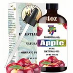 Apple Fresh Essential Oil (4oz/120ml) - Pure And Natural Apple Fresh Oil great for diffusers, humidifiers, home bath, cleaning, yoga, DIY soaps and DIY scented candles