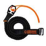 Kids Ride Shotgun - MTB Tow Rope - Quick Fit Tow Rope - Child Bike Stretch Bungee Cord Pull Behind Attachment | Compatible with All Mountain Bikes | Safe to Tow Adults and Kids | Load Rating 500lb