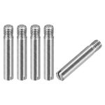 sourcing map 5Pcs M6 x 35mm Slotted Cylindrical Pin 304 Stainless Steel Dowel External Thread Locating Pin for Furniture Cabinets