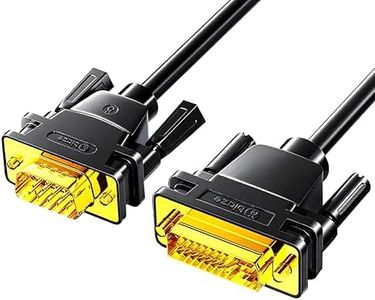 biaze DVI to VGA Cable 6ft/1.8m [DVI-I 24+5 Pin Male to VGA Male] - Gold-Plated Connector for PC, Monitor, Projector - Compatible with Desktop, Laptop, GPU