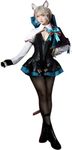 Cosfun Game Genshin Impact Lynette Cosplay Costume for Halloween Outfits (Lynette, X-Large)