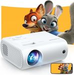 Mini Projector, CLOKOWE 2024 Upgraded Portable Projector with 9000 Lux and Full HD 1080P, Movie Projector Compatible with iOS/Android/Tablet/Laptop