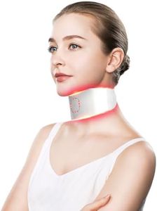 Neck Firming Device Neck Slimmer, Neck Tightening Machine Wrinkles Remover for Neck Lift, Led Red Blue Green Light Therapy