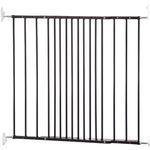 BabyDan MultiDan, 62.5-106.8 cm/24.6-42 inches, Extendable Stair Gate/Baby Gate/Safety Gate, Metal, Black, Made in Denmark - (Pet Gate/Dog gate)