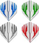 Hardcore Selection Pack Light Wings Extra Thick Standard Dart Flights - 4 Sets Per Pack (12 Dart Flights in Total)