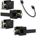 Mega Handles ROBELL Collection - Reversible Entrance Combo 2 Pack + Transom Chain (Matte Black)