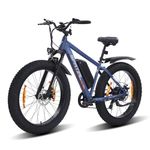 SPATIAL Electric Bike, 26" 4.0'' Fat Tire Mountain Ebike with 48V 13Ah 624 Wh Battery, Up to 104KM Range, 250W 80Nm Motor, LCD Display with 5 PAS, MTB for Adult Man and Woman (Deepblue)