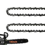 2 Pack 14 Inch Chainsaw Chain 52 Drive Links, 050" Gauge, 3/8" LP pitch, 14-Inch Replacement Chainsaw Chains Low-Kickback Fits Craftsman, Echo, Poulan, Ryobi, Worx 14 inch Chainsaw Chains