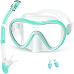 Supertrip Snorkel Set Scuba Diving Mask Snorkeling Goggles Dry Top Snorkel With Anti-Fog Film Anti-Leak Design Panoramic Wide View For Adults And Youth