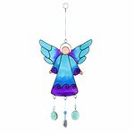 Stunning Blue Resin Angel Suncatcher - 27cm (1 Pc.) - Unique & Eye-Catching Design - Durable Material - Perfect for Home & Office Decor