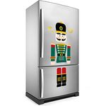 10 Pieces Christmas Nutcracker Refrigerator Magnets Xmas Nutcracker Fridge Magnet Stickers Cute Funny Soldier Nutcracker Sign Christmas Holiday Door Garage Office Cabinets Decoration(Green Red)