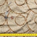 ArtzFolio Brown Mosaic | Velvet Upholstery Fabric by Metre | for Sofa, Curtains, Cushions, Furnishing, Craft, Dress Material | Width 1.4metre (56inch) | Length 1 metre (40 inch / 102 cms)