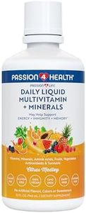 Passion 4 Life Mega Liquid Multivitamins, Trace Minerals, Amino Acids, Turmeric for Adults, Men, Women, Teens, Kids, Non-GMO, No Soy, No Dairy