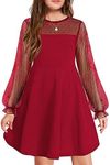 Arshiner Girls Long Sleeve Dress Pr