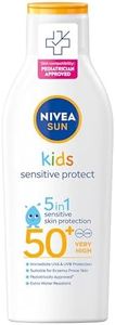 NIVEA SUN Kids Protect & Sensitive Sun Lotion (200ml) Sunscreen with SPF 50+, Kids Suncream for Sensitive Skin, Immediately Protects Against Sun Exposure