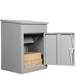 Durabox Package Drop Box for Secure Parcel and Mail Delivery, for Small and Medium Sized Packages (Grey)