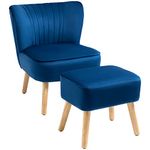 Dark Blue Accent Chair