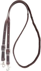 Martin Saddlery Latigo Braided 5-Strand Roping Rein 3/4-inch Thick Buckle Snap Ends