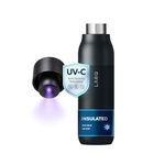 LARQ Stainless Steel Bottle - Self-Cleaning Water Bottle And Water Purification System, Black, Pack Of 1, 500 Milliliters