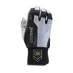 Marucci Luxe Adult Batting Glove , Gray/Black, Adult X-Large