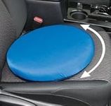 TRENTON Gifts Portable Lightweight Swivel Seat Cushion. 360 Degree Rotation. Supports up to 300 Lbs. Polyester Blue