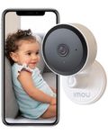 Imou Smart Baby Monitor WiFi Camera, 2MP 1080P HD Video, Crystal IR Night Vision, Up to 256GB SD Card Support, Easy Set Up, Motion/Human/Sound Detection, Two Way Talk, Works with Alexa, Model DK1