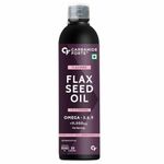 Carbamide Forte Cold Pressed Flaxseed Oil with 11500mg Omega 3 6 9 per Serving for Eating, Skin & Hair Growth - 500ml Vegetarian Oil