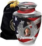 American Flag Cremation Urns for Human Ashes Adult Man & Urns for Ashes