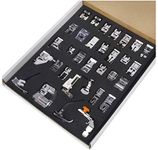 Zenith Imported Domestic Sewing Presser Foot Machines Feet Kit fit for Brother Singer Usha Janome - (32 Pieces)