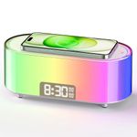 FUNFOR Sunrise Alarm Clock, Wake Up Light with Wireless Charging, Dual Alarms, 7 Natural Sounds, 8 Lights, Sleep Aid & Snooze, Sunlight Alarms Clocks for Heavy Sleepers Kids Bedroom