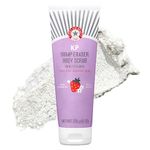 First Aid Beauty - KP Bump Eraser Body Scrub with 10% AHA, Keratosis Pilaris Exfoliater with Glycolic and Lactic acids, Helps Reduce Chicken Skin Bumps, Safe for Sensitive Skin, Strawberry Scent, 226g