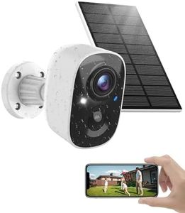 MaxiViz Solar Security Camera Wireless Outdoor, 2K Cameras for Home Security Outside with AI Motion Detection, Color Night Vision, Two-Way Talk, IP66 Weatherproof, 2.4GHz Wi-Fi, Cloud/SD Storage
