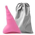 Pee Funnel for Women, Reusable Silicone Female Urinal for Women, Shewee, Allows Women to Pee Standing Up, Ideal for Outdoor Activities, Includes Drawstring Bags