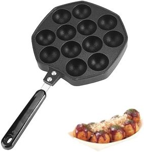 padella takoyaki + Padella, Padella Aebleskiver in Ghisa 12 Cavità Padella Ebelskiver in Alluminio Ideale Per Mini Stampo Per Pancake Cake Pop Pan E Takoyaki Maker Pancake Maker Stampo da Forno Per Ri