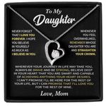 Shineiva Gift For Daughter, Daughter Gifts From Mom, Birthday Gifts For Daughter From Mom With Stunning Box & Sentimental Quotes (Black Empower)