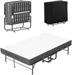 mysteeldepot Folding Bed with Mattr