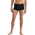 Icebreaker Men's Anatomica Cool-Lite Trunks - Merino Wool Underwear for Hiking, Snow Sports, Adventure & Training - Black, L