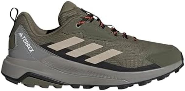 adidas Men's Terrex Anylander Hiking Sneaker, Olive Strata/Wonder Beige/Black, 10.5