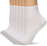 Hanes Women's Cool Comfort Ankle Socks (6 Pack), White