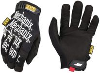 Mechanix Wear: The Original Work Glove with Secure Fit, Synthetic Leather Performance Gloves for Multi-Purpose Use, Durable, Touchscreen Capable Safety Gloves for Men (Black, Large)