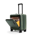 MOKOBARA The Cabin Overnigher Luggage Green 48 cm Small German Makrolon poly-carbonate Hard Sided 8 Hinomoto Wheels Cabin Suitcase Trolley - Seaweed Green