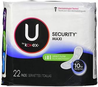Kimberly-Clark 03906 Feminine Care U by Kotex Maxi Pad, Premium, Long, Super (Pack of 176)
